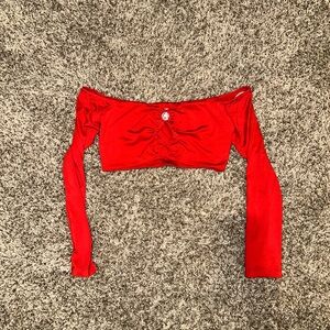 Red Princess Polly Long Sleeve Top